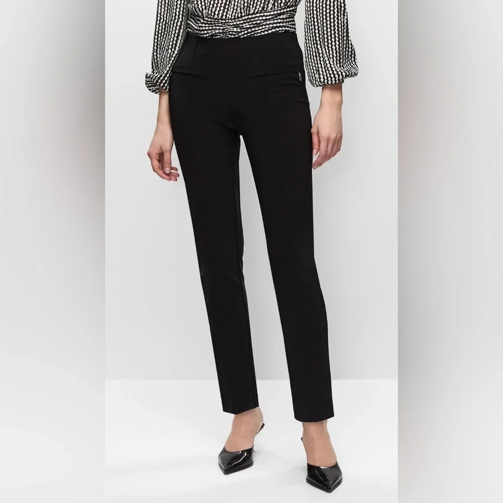 JOSEPH RIBKOFF Sz 16 Elastic Waist  Pull On Jersey Knit Tapered Leg Trousers